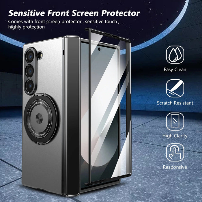 MagRing Fold – 360° Magnetic Ring Case with Full Hinge Protection