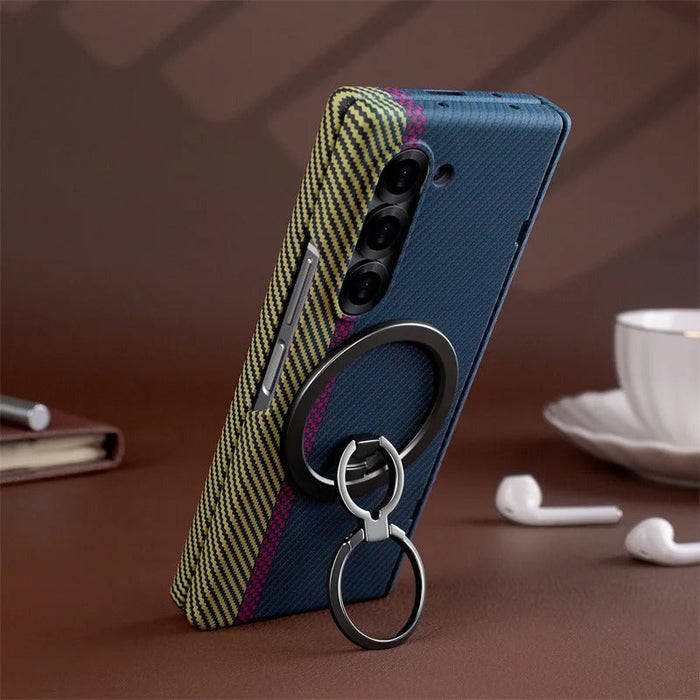 MagGrip Fold –Z Fold 7, 6, 5  Carbon Fiber Magnetic Hinge Case