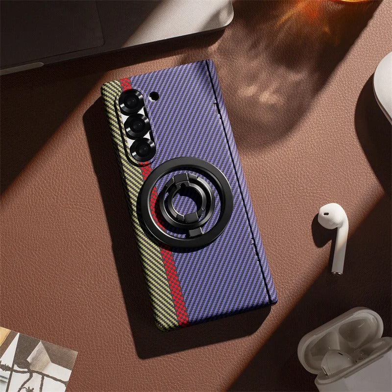 MagGrip Fold –Z Fold 7, 6, 5  Carbon Fiber Magnetic Hinge Case