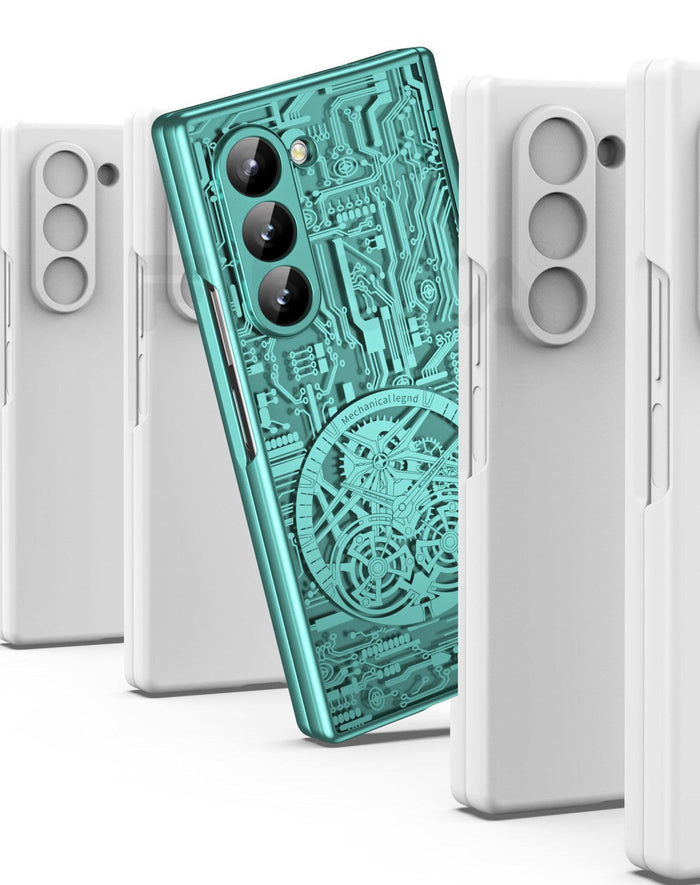 MechaClear Z Fold 6, 5, 4, 3 Electroplated Hinge Case